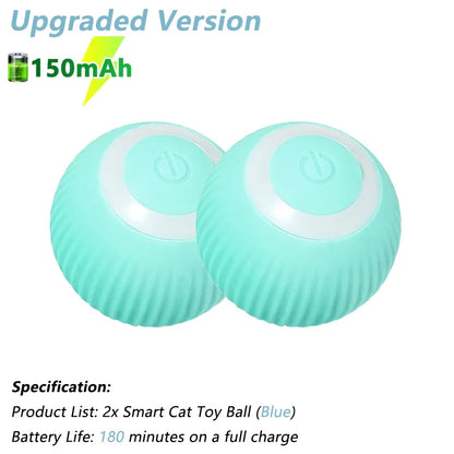 Automatic Interactive Rolling Ball for Cats - Smart Rotating Toy and Game Accessory