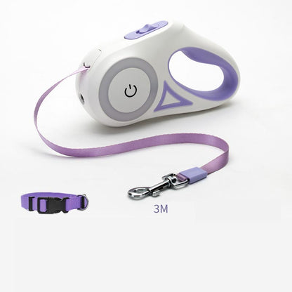 Retractable Dog Leash and Collar Set for Small to Medium Dogs and Cats - Automatic Traction System