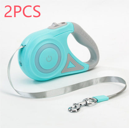 Retractable Dog Leash and Collar Set for Small to Medium Dogs and Cats - Automatic Traction System