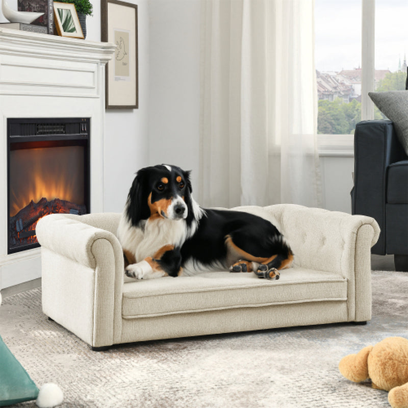 Elegant Rectangular Pet Bed for Medium to Large Breeds