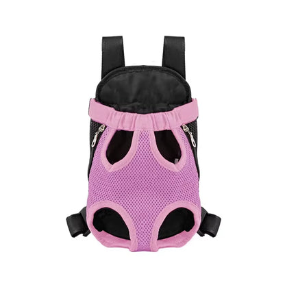 Breathable Double-Shoulder Portable Travel Backpack for Small Dogs and Cats