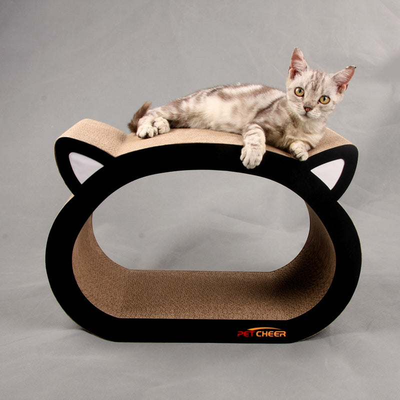 Cat-Shaped Scratching Board for Feline Enrichment