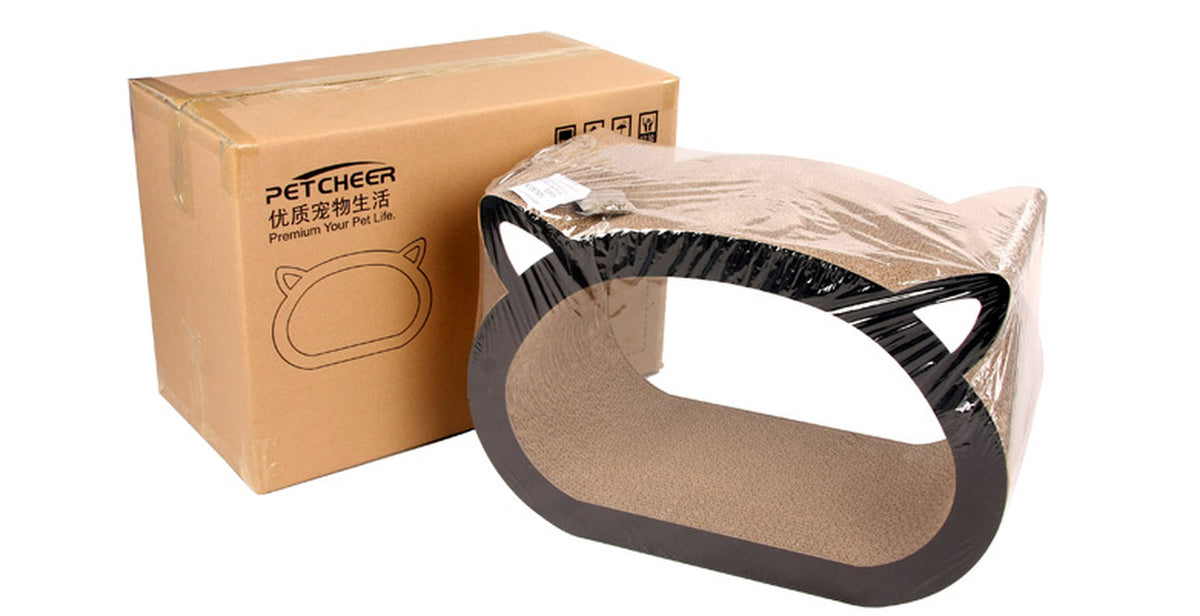 Cat-Shaped Scratching Board for Feline Enrichment