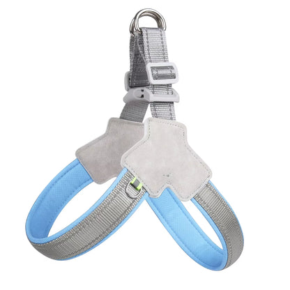 Reflective No-Pull Vest Harness for Small to Medium Dogs and Cats - Ideal for Pugs, Chihuahuas, and Bulldogs