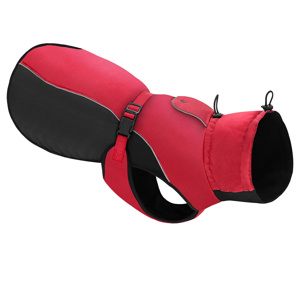 Premium Waterproof Dog Coat - Insulated Reflective Rain Jacket for Medium to Extra Large Breeds, Including French Bulldogs (Sizes XL-6XL)