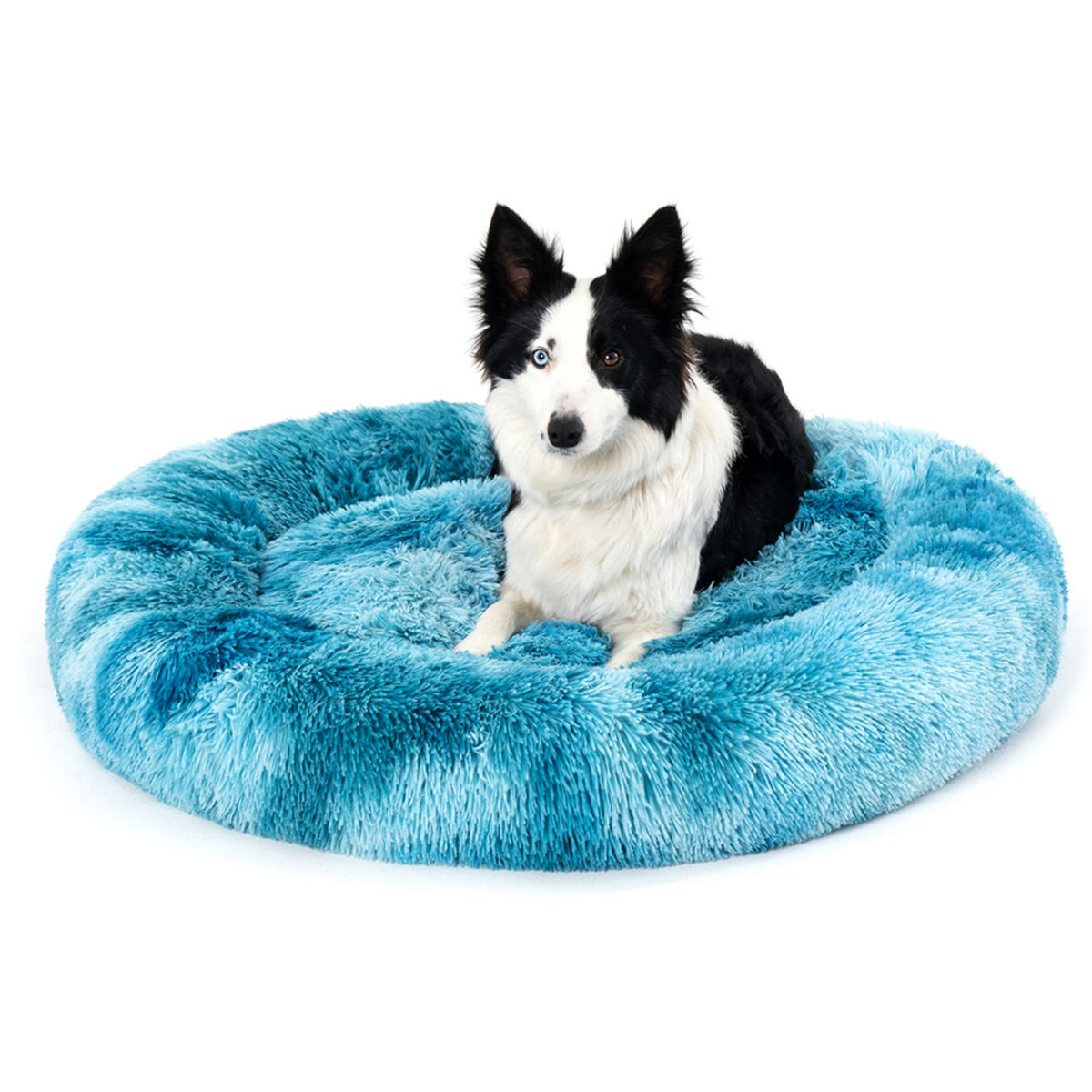 Premium Plush Donut Pet Bed - Comfortable and Washable Cushion for Dogs and Cats in Various Sizes