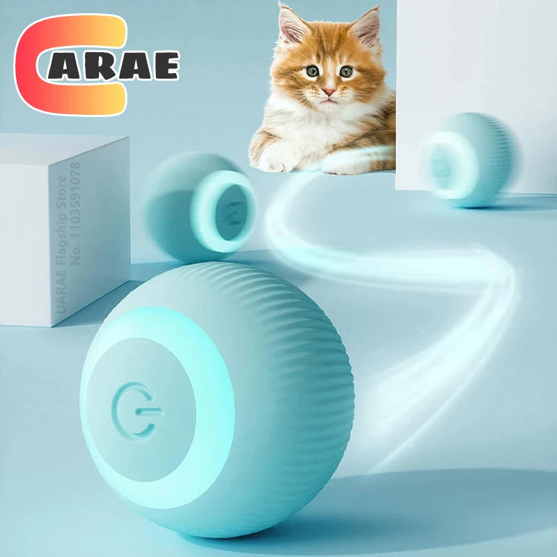 Automatic Interactive Rolling Ball for Cats - Smart Rotating Toy and Game Accessory