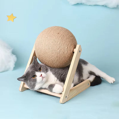 Sisal Rope Cat Scratching Ball Toy Set - Durable Paw Grinding Board for Cats and Kittens