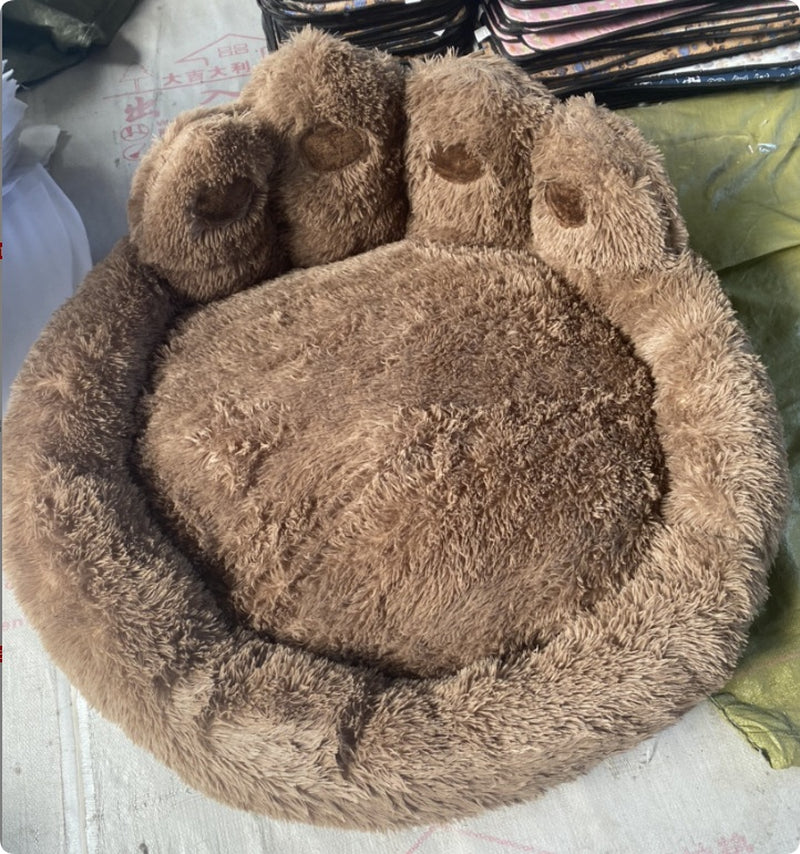 Premium Plush Dog Bed - Cozy Winter Large Pet Sofa with Kennel Mat and Blanket Accessories for Dogs and Cats
