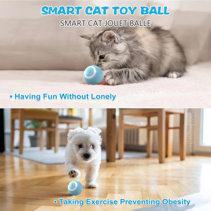 Automatic Interactive Rolling Ball for Cats - Smart Rotating Toy and Game Accessory