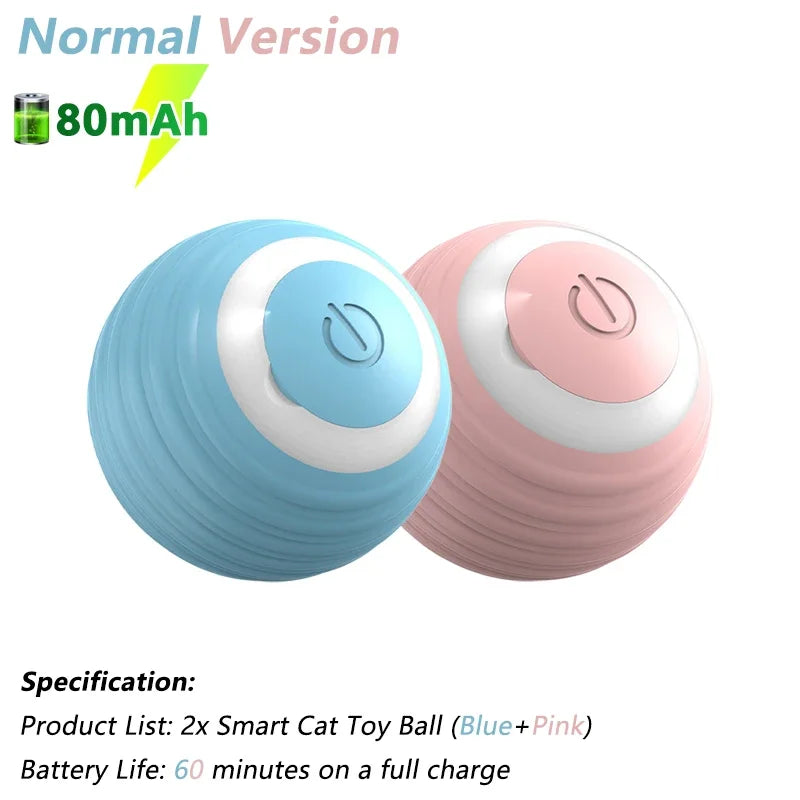 Automatic Interactive Rolling Ball for Cats - Smart Rotating Toy and Game Accessory