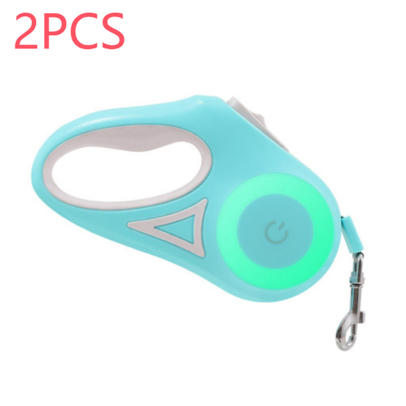 Retractable Dog Leash and Collar Set for Small to Medium Dogs and Cats - Automatic Traction System