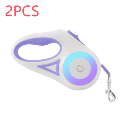 Retractable Dog Leash and Collar Set for Small to Medium Dogs and Cats - Automatic Traction System