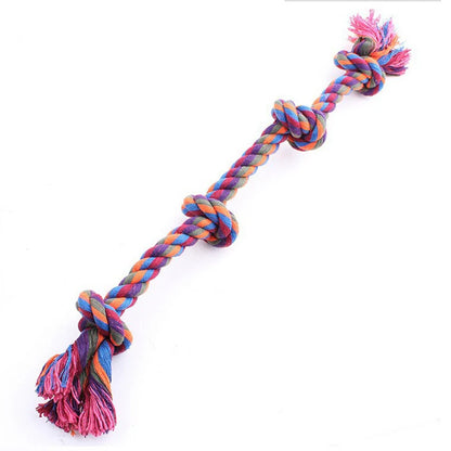 Cotton Rope Dog Bite Toys for Dental Care and Tooth Cleaning