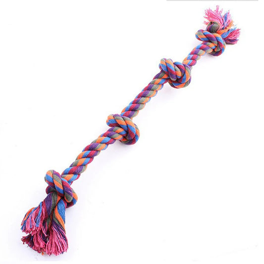 Cotton Rope Dog Bite Toys for Dental Care and Tooth Cleaning