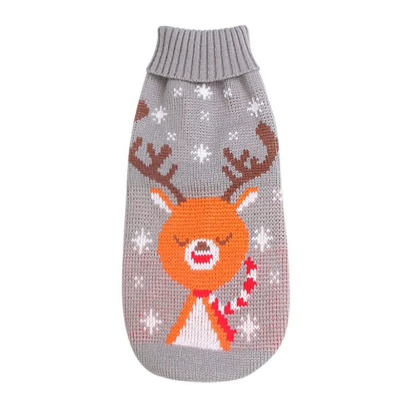 Knitted Winter Sweater for Small to Medium Dogs and Cats - Ideal for Chihuahuas, Bulldogs, and Puppies