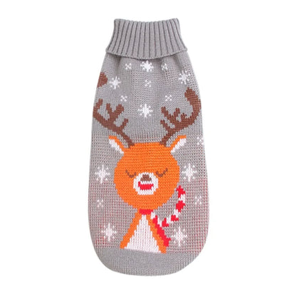 Knitted Winter Sweater for Small to Medium Dogs and Cats - Ideal for Chihuahuas, Bulldogs, and Puppies