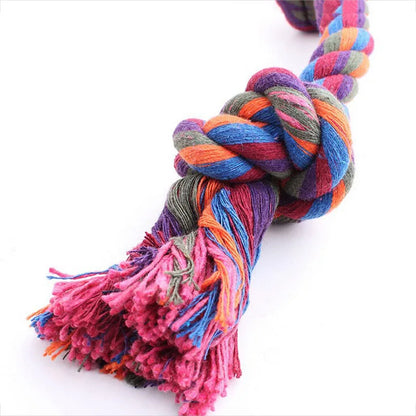 Cotton Rope Dog Bite Toys for Dental Care and Tooth Cleaning