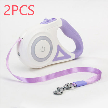 Retractable Dog Leash and Collar Set for Small to Medium Dogs and Cats - Automatic Traction System