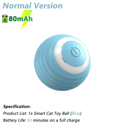 Automatic Interactive Rolling Ball for Cats - Smart Rotating Toy and Game Accessory