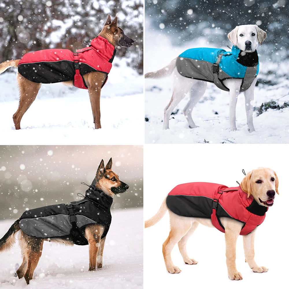 Premium Waterproof Dog Coat - Insulated Reflective Rain Jacket for Medium to Extra Large Breeds, Including French Bulldogs (Sizes XL-6XL)