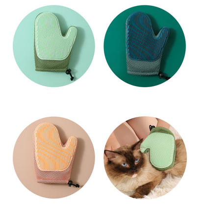 2-in-1 Floating Hair Removal Gloves for Pets - Effective Dog and Cat Grooming Tool