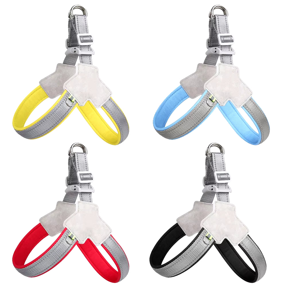 Reflective No-Pull Vest Harness for Small to Medium Dogs and Cats - Ideal for Pugs, Chihuahuas, and Bulldogs