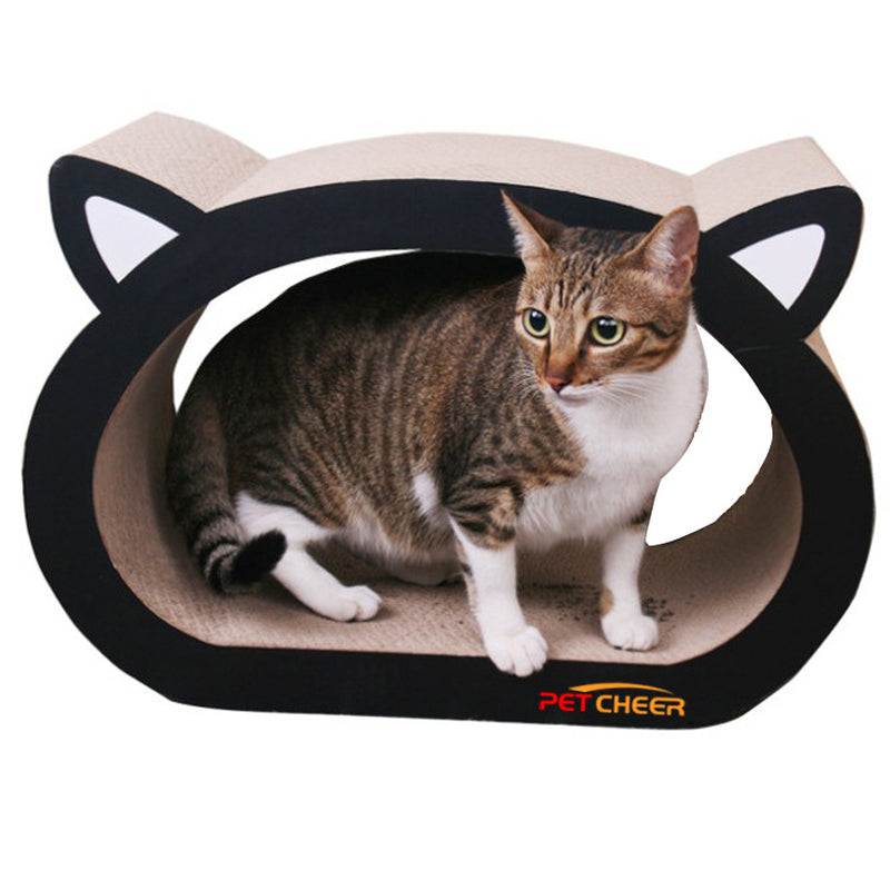Cat-Shaped Scratching Board for Feline Enrichment