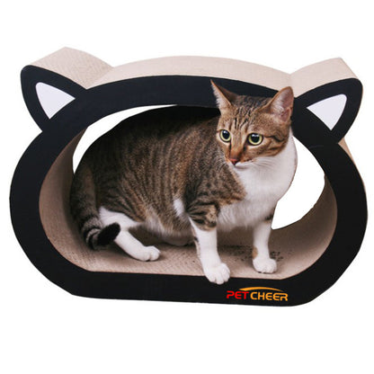 Cat-Shaped Scratching Board for Feline Enrichment