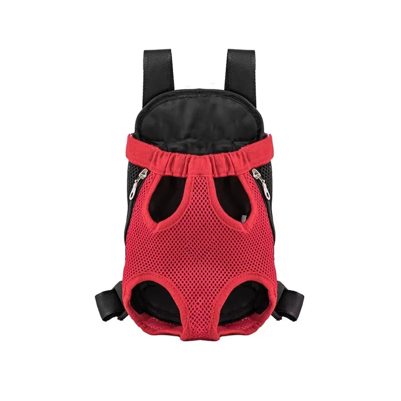 Breathable Double-Shoulder Portable Travel Backpack for Small Dogs and Cats