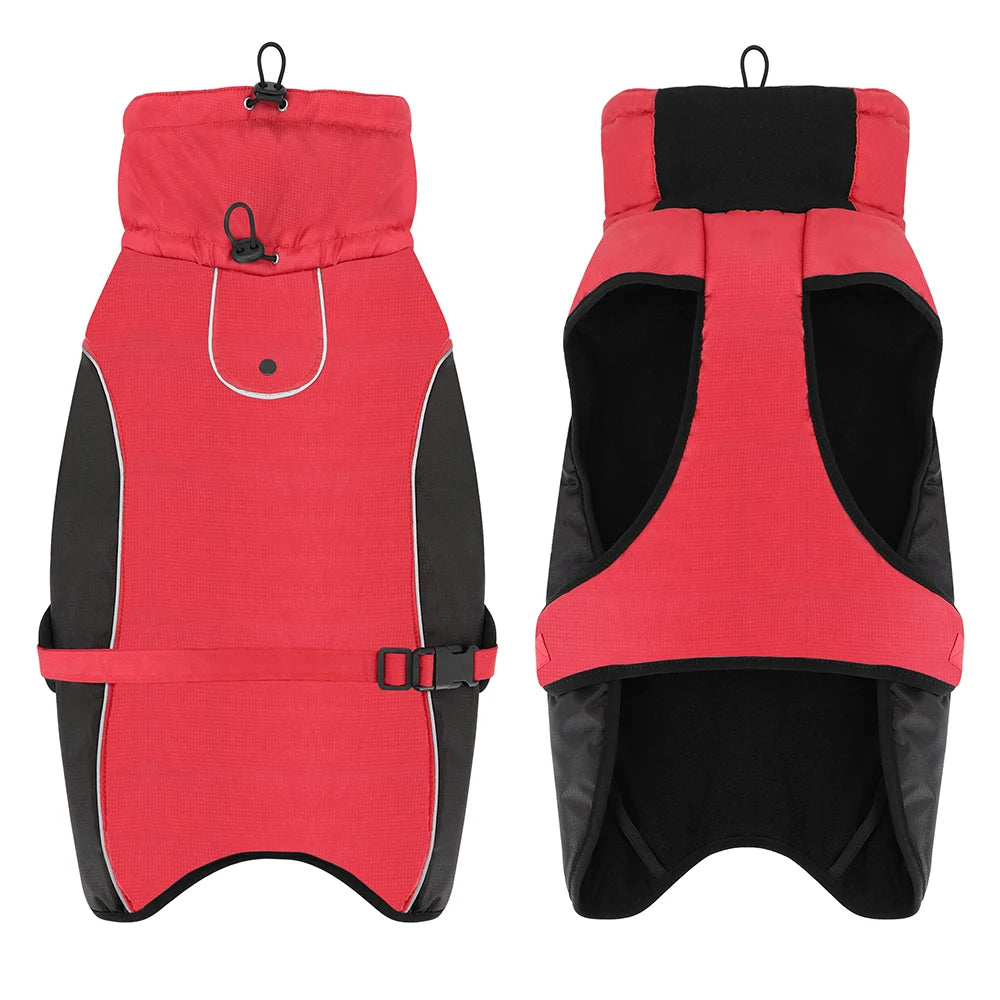 Premium Waterproof Dog Coat - Insulated Reflective Rain Jacket for Medium to Extra Large Breeds, Including French Bulldogs (Sizes XL-6XL)