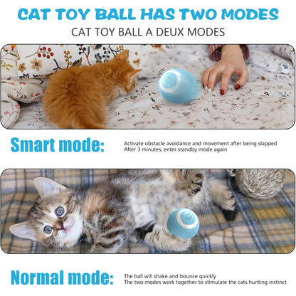 Automatic Interactive Rolling Ball for Cats - Smart Rotating Toy and Game Accessory