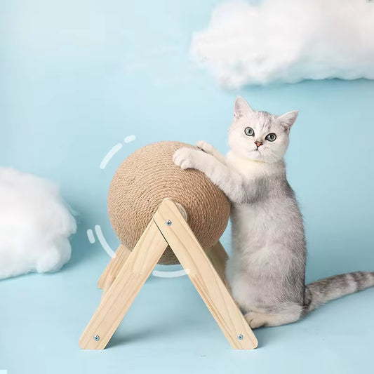 Sisal Rope Cat Scratching Ball Toy Set - Durable Paw Grinding Board for Cats and Kittens
