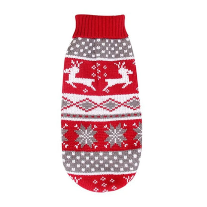 Knitted Winter Sweater for Small to Medium Dogs and Cats - Ideal for Chihuahuas, Bulldogs, and Puppies