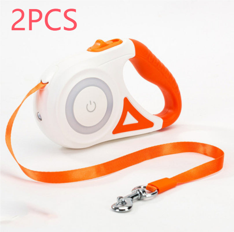 Retractable Dog Leash and Collar Set for Small to Medium Dogs and Cats - Automatic Traction System