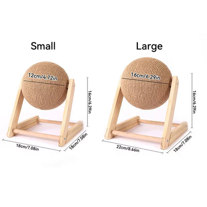 Sisal Rope Cat Scratching Ball Toy Set - Durable Paw Grinding Board for Cats and Kittens